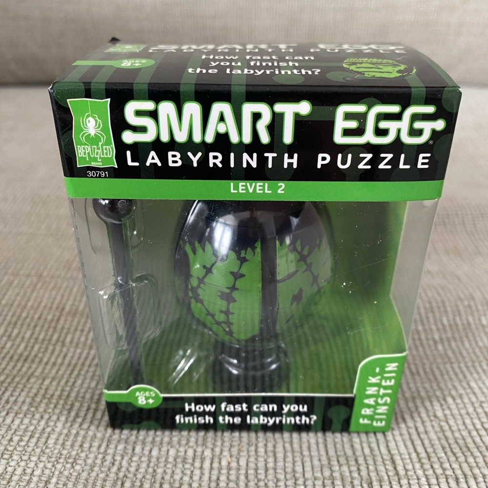 Smart Egg Labyrinth Puzzle - Green Frankenstein NIB